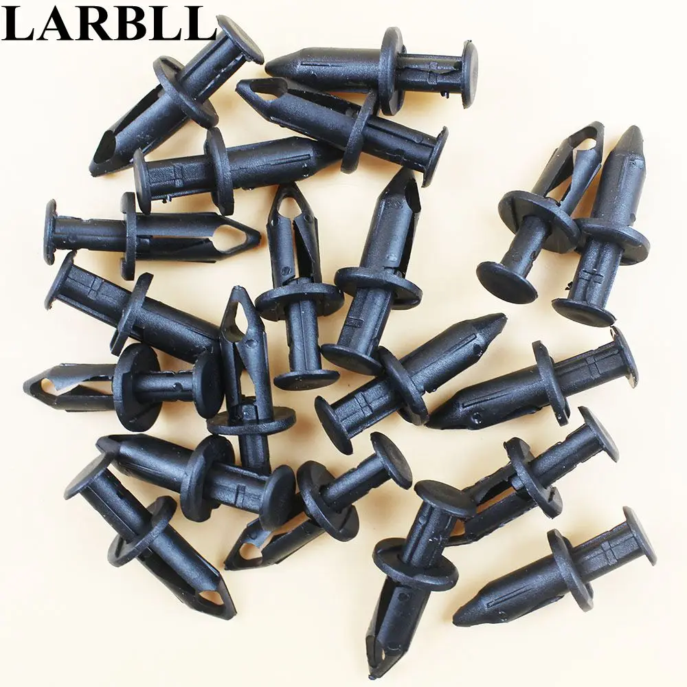 

LARBLL 20Pcs/Pack Nylon Fender Clips Body Rivets Trim fit For Honda Polaris RZR ATV Parts 90653-HC4-900 7661855 90653HC4900