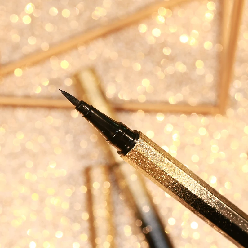 Silver River Star Eyeliner Pen Cool Black Waterproof Quick-Drying Long lasting Smooth Natural Pigment Beauty Eye Makeup Tool