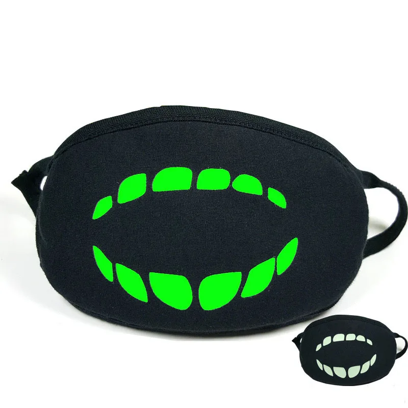 Multi-Style Anime Cartoon Fluorescence in the dark Face Mouth Masks Anti Haze Dust Cotton Dustproof Reusable Mouth Face Mask