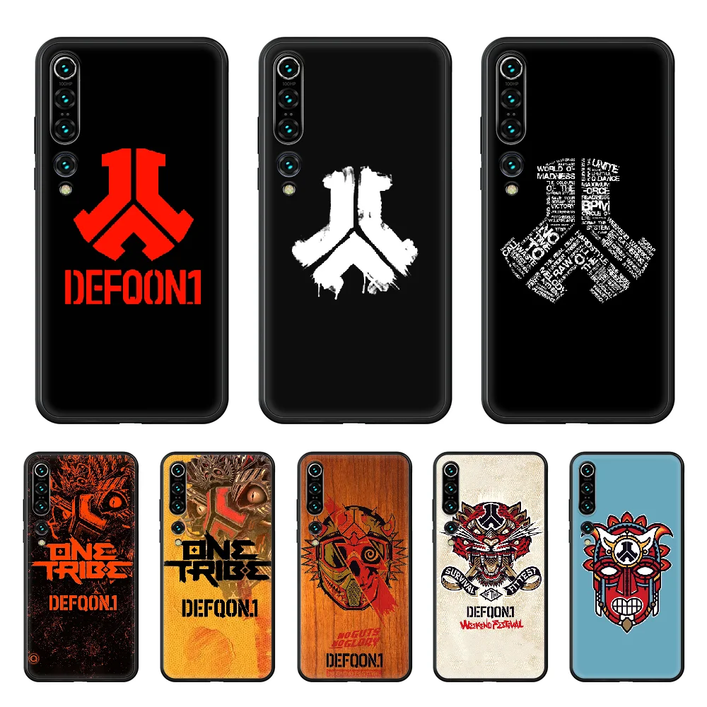 Силиконовый матовый Музыкальный Чехол Defqon 1 для Xiaomi mi 4 5X 6 X A1 A2 8 9 T 10 F1 Lite pro SE Max Mix Note