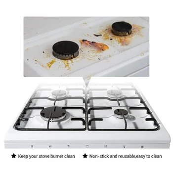 

12Pcs High Temperature Resistant Teflon Stove Pads, Gas Stove Tops, Washable, Oil Proof Stove Pad Cleaning Pads