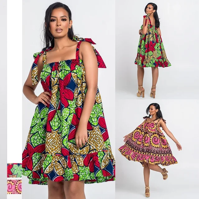 Chidi African Sleeveless  Beach Dress