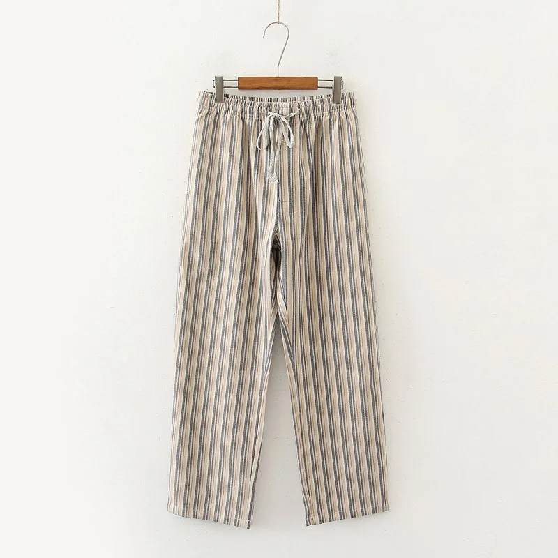 Осенние мужские хлопковые удобные пижамные штаны для сна, мужские брюки размера плюс, мужские повседневные свободные клетчатые Пижамные штаны XXL 100KGS