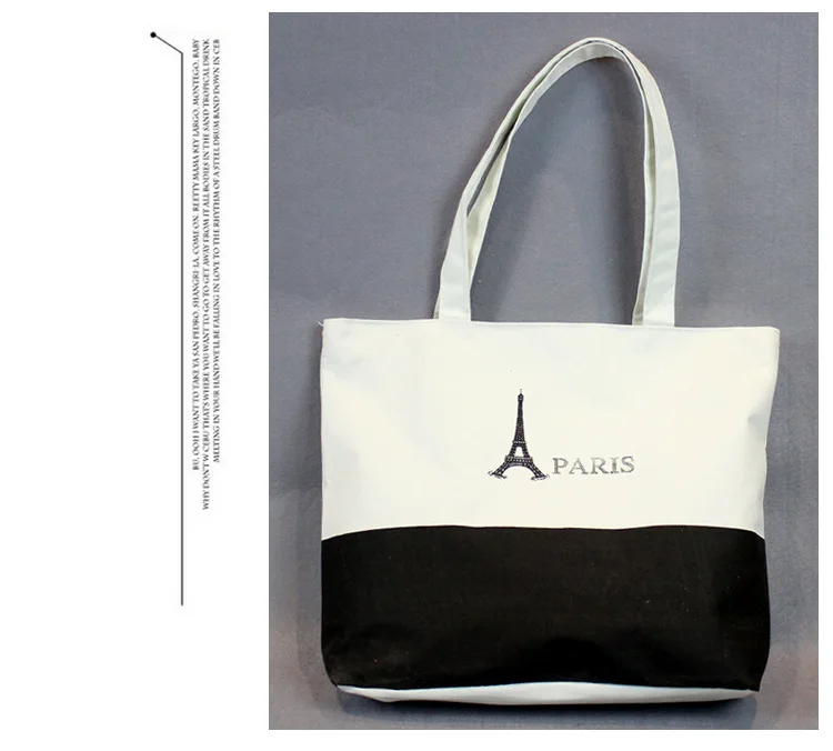 New Style Wholesale Processing Customizable WOMEN'S Handbag Canvas Bag Printed Literature And Art-Style Hot Selling Wholesale