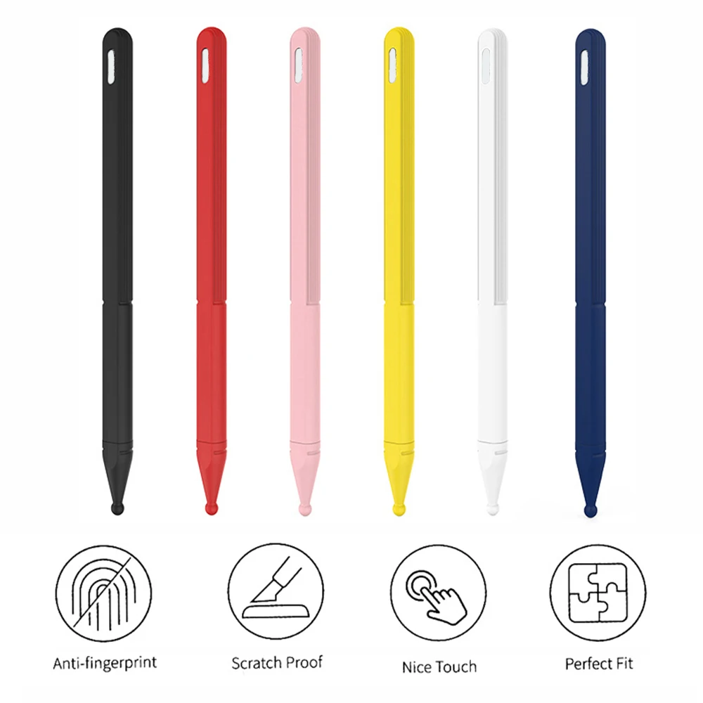 Стилус для Apple Pencil Tablet сенсорный Стилус защитный чехол Портативный мягкий силиконовый чехол мягкий разноцветный планшет стилус