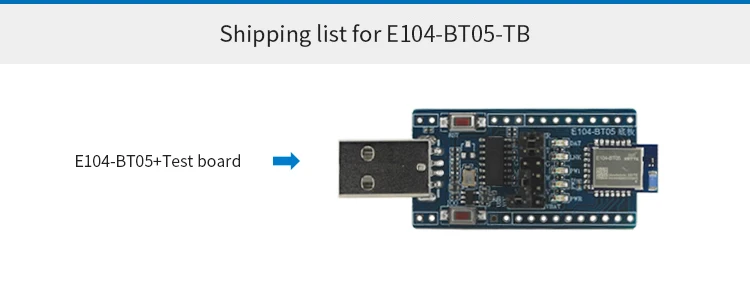 E104-BT05-TB USB к ttl тестовая плата TLSR8266 2,4 ГГц BLE4.2 UART беспроводной модуль приемопередатчика Bluetooth приемник