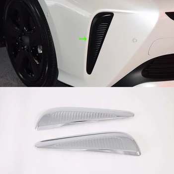 

High Quality Car Accessories Exterior Decorative ABS Chrome Black Front Foglight Trim For Toyota Prius 2019