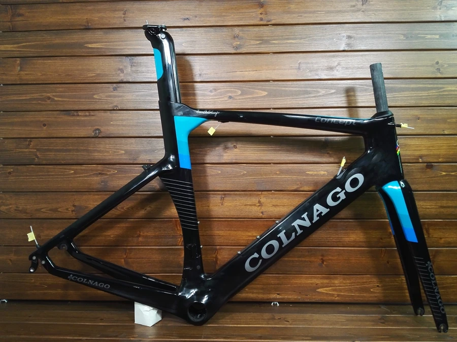 Colnago концепция карбоновая рама для шоссейного велосипеда BB386 Aero seatpost внутренние кабели подходят DI2 Механическая группа - Цвет: Цвет: желтый