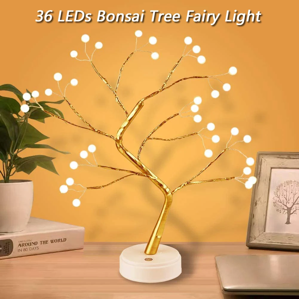 

Gypsophila Lights LEDS Night Light Pearl Bonsai Table PC Touch Light Home Party Wedding Indoor Christmas Decoration Tree Lamp