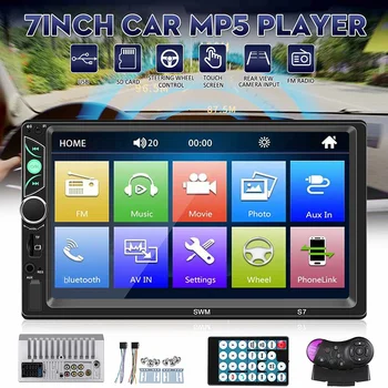 

HD 7" 2 Din Android Car Radio Stereo Autoradio Multimedia Player MP5 Player bluetooth Touch Screen Hands-free FM CD DVD