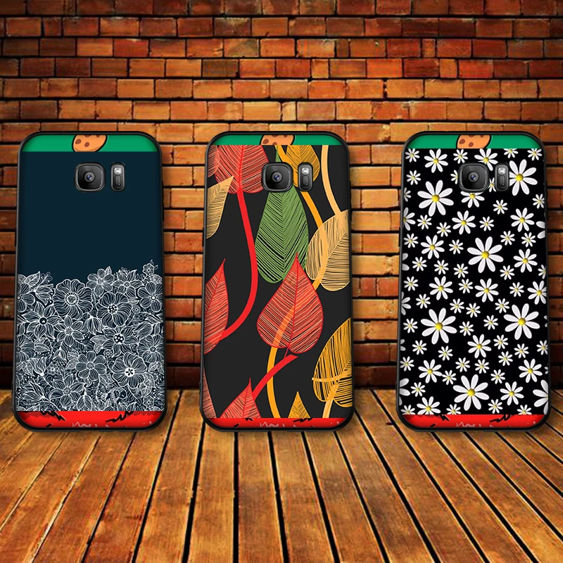 Mobile Phone Cases for Samsung A5 3 6 7 8 9 10 A10 A20 30 40 50 60 70 M40 Soft Silicone Cover daisy | Мобильные телефоны и