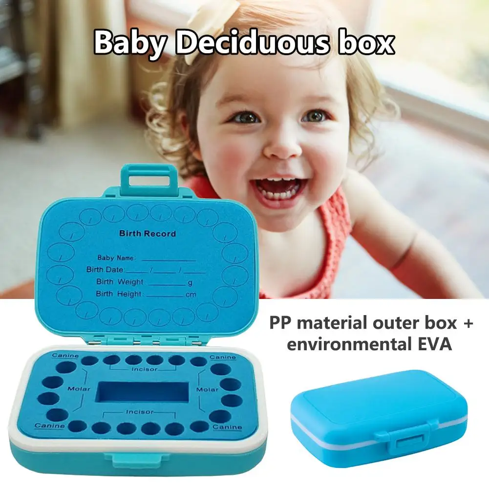 Baby Tooth Box Baby Hair Collection Plastic Box deciduous tooth box Saving House for Boys Girls