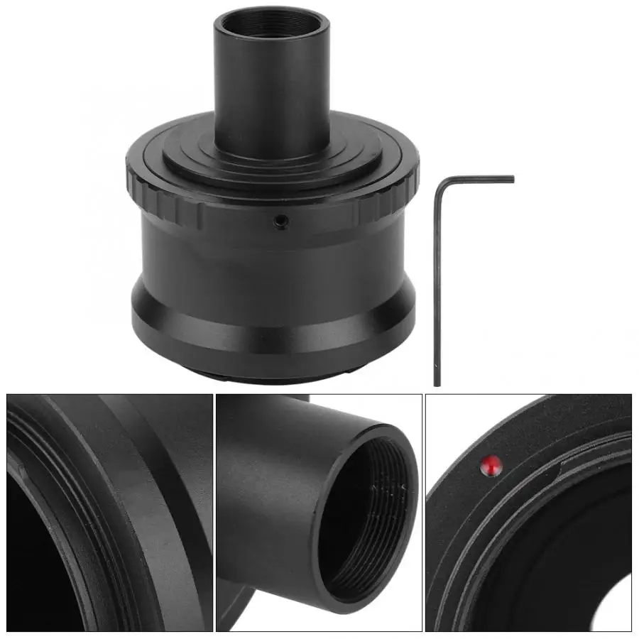 Oumij T2-NEX Anello Adattatore da Telescopio a Fotocamera - Lega di Alluminio - per 1,25 Pollici Telescopio per Fotocamera NEX E Mount - Filettatura M42 * 0,75 mm - con Chiave