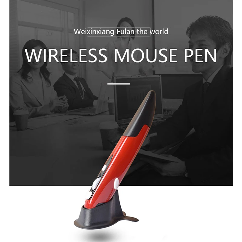 2.4g Stylo souris sans fil Personnalisé Créatif Vertical Pen Souris  Ordinateur Stylet Souris