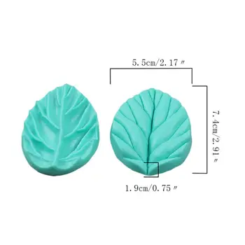 

22Pcs Gum Paste Flower Veining Silicone Fondant Molds for Wedding Cake Decor Y98E