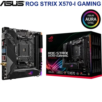 

ASUS ROG STRIX X570-I GAMING Motherboard SocketAM4 AMD X570M X570 Original Desktop PCI-E 4.0 m.2 Mainboard Computer MINI-ITX New
