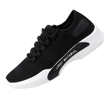 

Lightweight Sport Athletic Sneakers Soft Casual Mens Shoes Black Breathable Non-slip Men's Vulcanize Shoes Men Running Sneakers