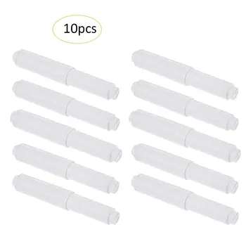 

10pcs/set Toilet Paper Holder Roller Paper Towel Core Retractable Reel Spring Retractable Plastic Paper Shaft Bathroom Supplies