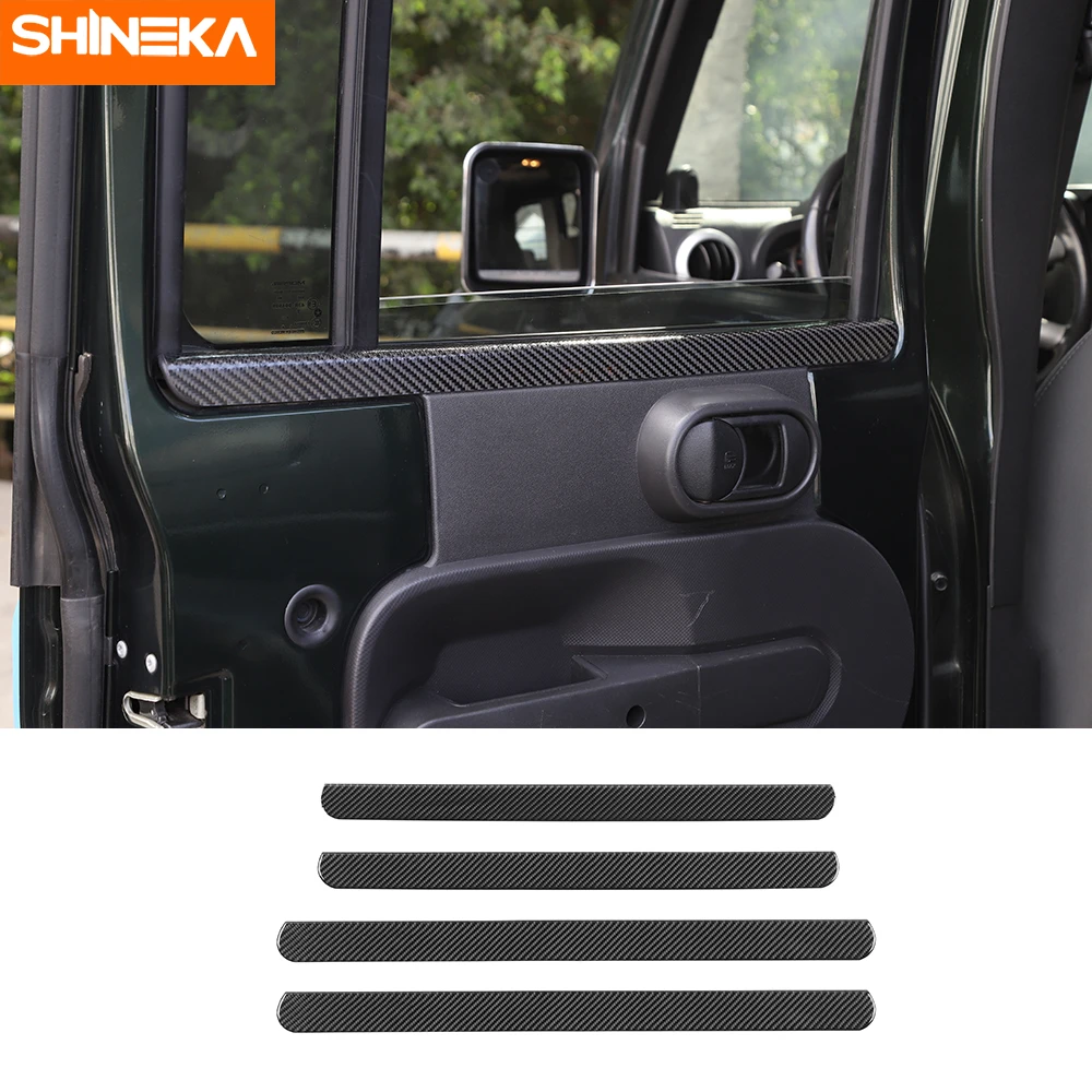 Наклейки SHINEKA из углеродного волокна для Jeep Wrangler JK 2007-2010 внутренние декоративные