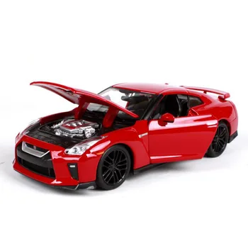 

Metal alloy die-casting car 1/24 scale JAPAN GTR GT R fast racing sports car model toy children's toy interior decoration gift