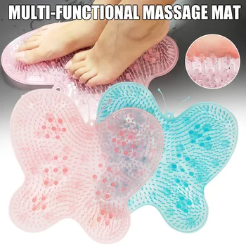 

Hot Lazy Bath Massage Pad Silicone Suction Cup Shower Mat Non-slip Clean for Bathroom t6
