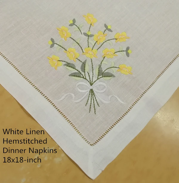 set-of-12-fashion-dinner-napkins-white-hemstitched-linen-table-napkin-with-color-embroidered-floral-wedding-napkins-18x18-inch