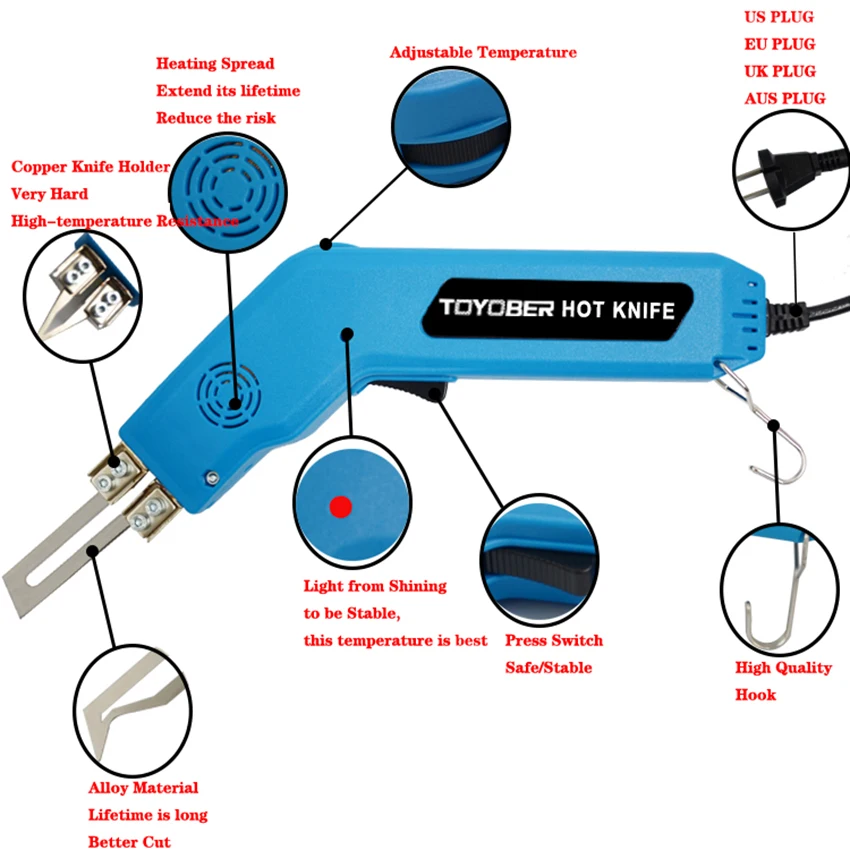 TOYOBER Electric Foam Cutter Polyurethane Polyethylene Styrofoam