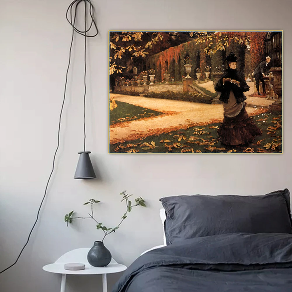 

Citon James Tissotã€ŠThe Letterã€‹Canvas Art Oil Painting Artwork Print Poster Picture Wall Decor Home Living Room Decoration