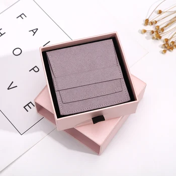 

Paper Jewelry Gift Box Pink Jewelry Set Packaging Pouch Envelope Bag Jewelry Wrapping Packing Boxes for Necklace Earring Rings