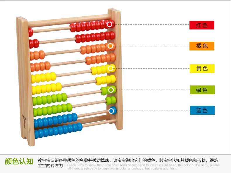 Деревянный многофункциональный Abacus обучающая подставка Монтессори игрушки счетные познавательные доски раннего образования математические игрушки для детей подарок