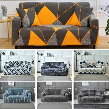 

Stretch Slipcovers Sectional Elastic Stretch Sofa Cover for Living Room Couch Cover L shape Armchair Cover Single/Two/Three seat