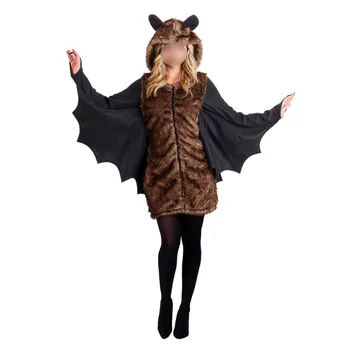 

2020 Europe And America Cross-border Women's Halloween Costume Horror Bat Ghost Costume Party Performance Uniform