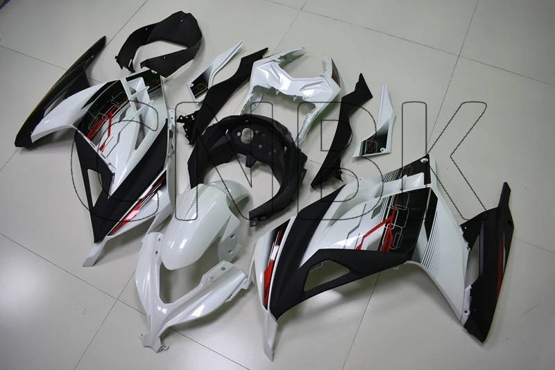 Для EX 300 Ninja Abs обтекатель Zx300r Белый Черный Кузов EX 300 Ninja 2013- обтекатель