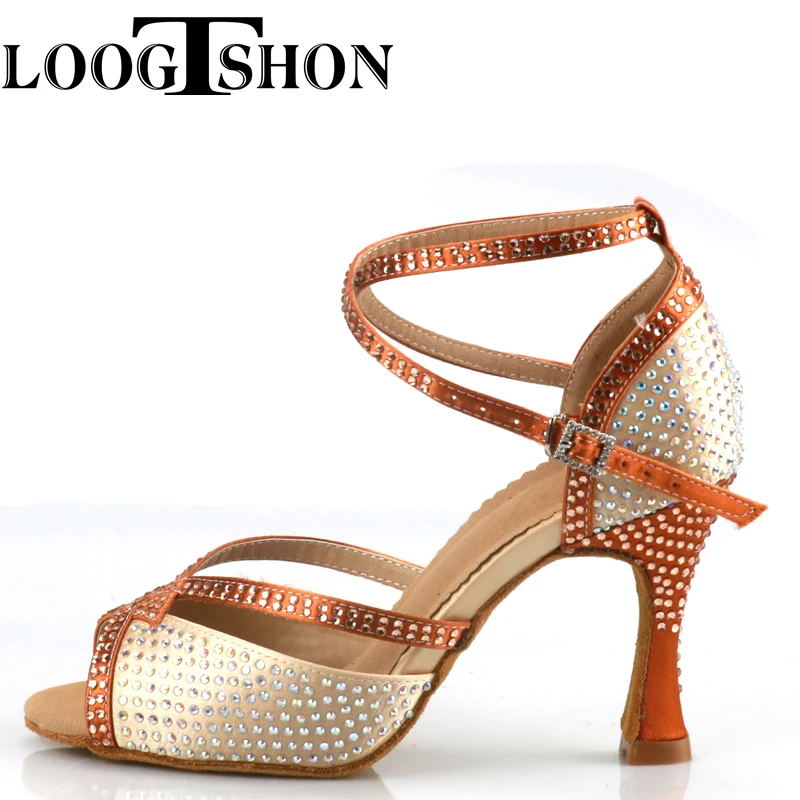 LOOGTSHON tango dance shoes woman latin shoes for women just dance gold dance shoes Shoes for dancing latin dance shoes