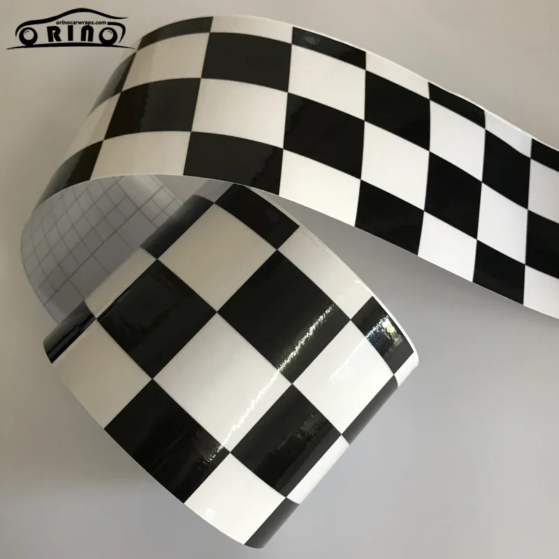  Round Checkered  Racing Flag Mirror Muscle Bike Style