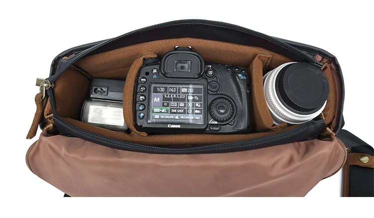 Холщовая винтажная Сумка для DSLR SLR камеры, наплечный ремень, чехол, повседневная сумка-мессенджер для Canon, для sony, водонепроницаемая сумка
