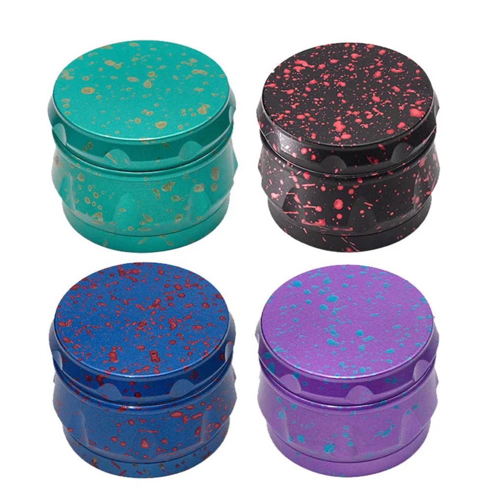 60mm Four Layers Cigarette Tobacco Grinder Hand Crank Herbal Herb Crusher Cigarette Muller Shredder Kitchen Accessories