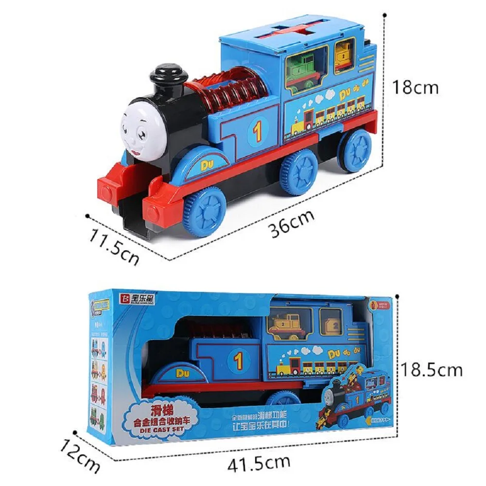 LINTINGHAN Large Inertia Train Magnetic Train Set Child Baby Car Music Toy Car Luminous Train Authentic Model Wholesale