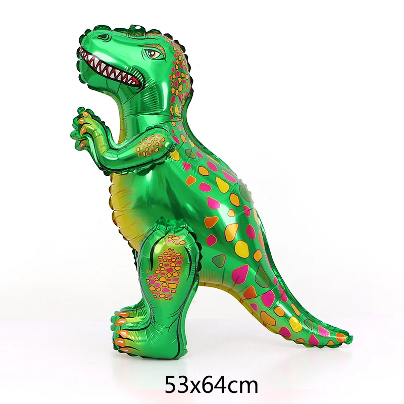 Dinosaur 4 green 1 шт. большой 4D динозавр фольгированные шары Зеленый Динозавр стоящий Дракон День Рождения украшения Детские принадлежности мальчик игрушки Воздушные шары - Цвет: Dinosaur 4 green