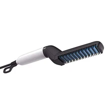 Au Plug Электрический выпрямитель для бороды для мужчин Профессиональный быстрый стильный гребень для завивки волос бороды керамический ионный нагревательный конт