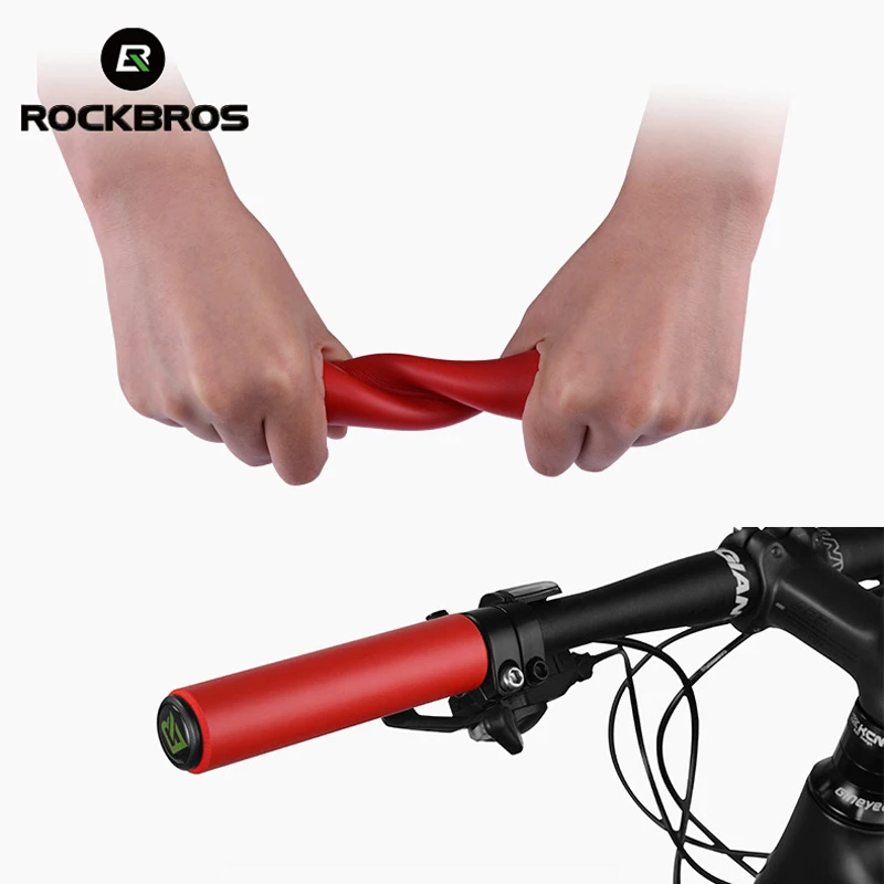 ROCKBROS велосипедные ручки MTB силиконовая губка велосипедная ручка анти-замок скольжения на руль амортизирующая велосипедная часть
