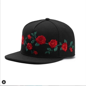 

2020 new arrived cap rose fashion floral snapback hats baseball cap hiphop snap caps fashion brand dollor hat WHOLESALE