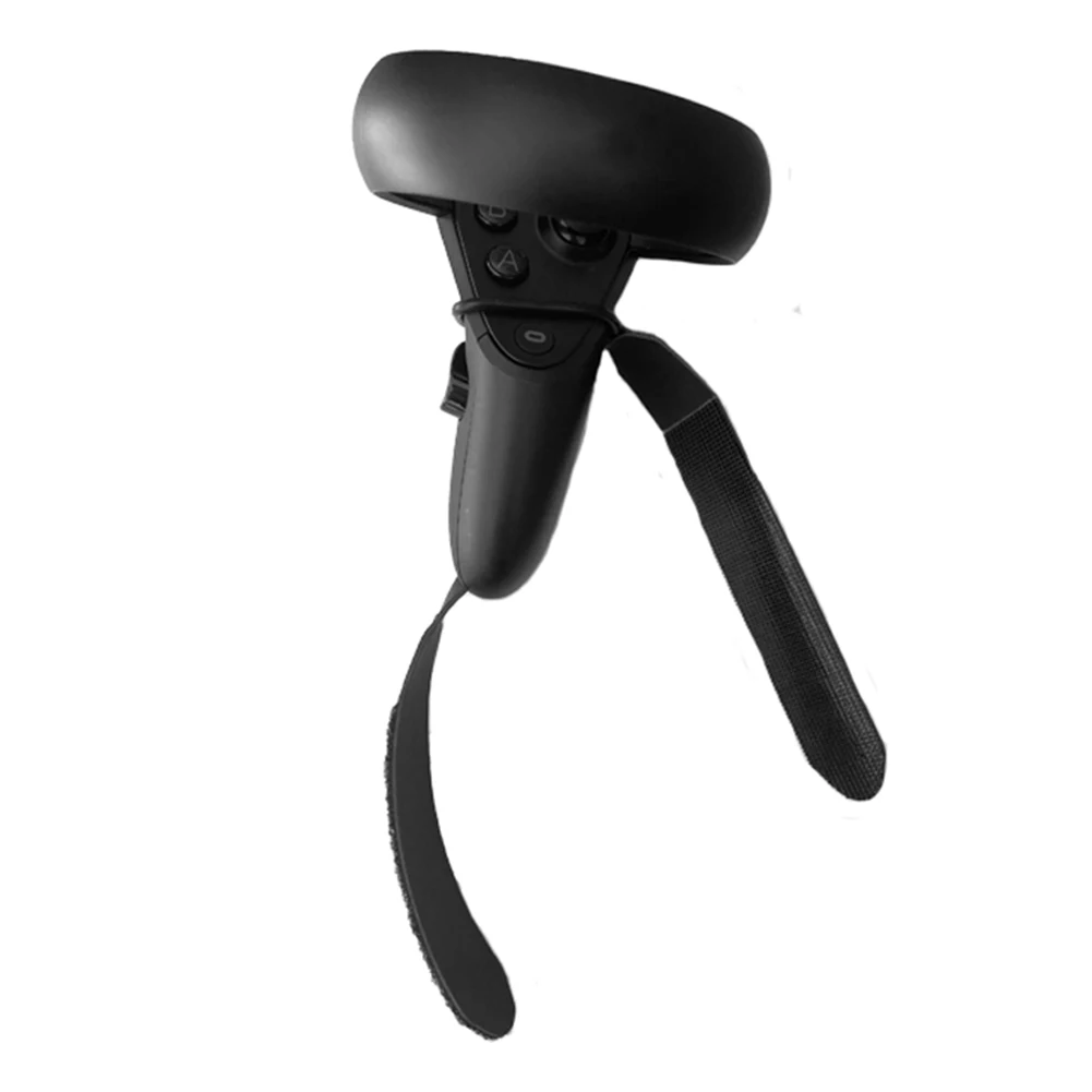 VR Headset Band Adjustable Hands Free Non Slip Black Knuckle Strap Wrist For Quest Rift S Touch Controller Grip