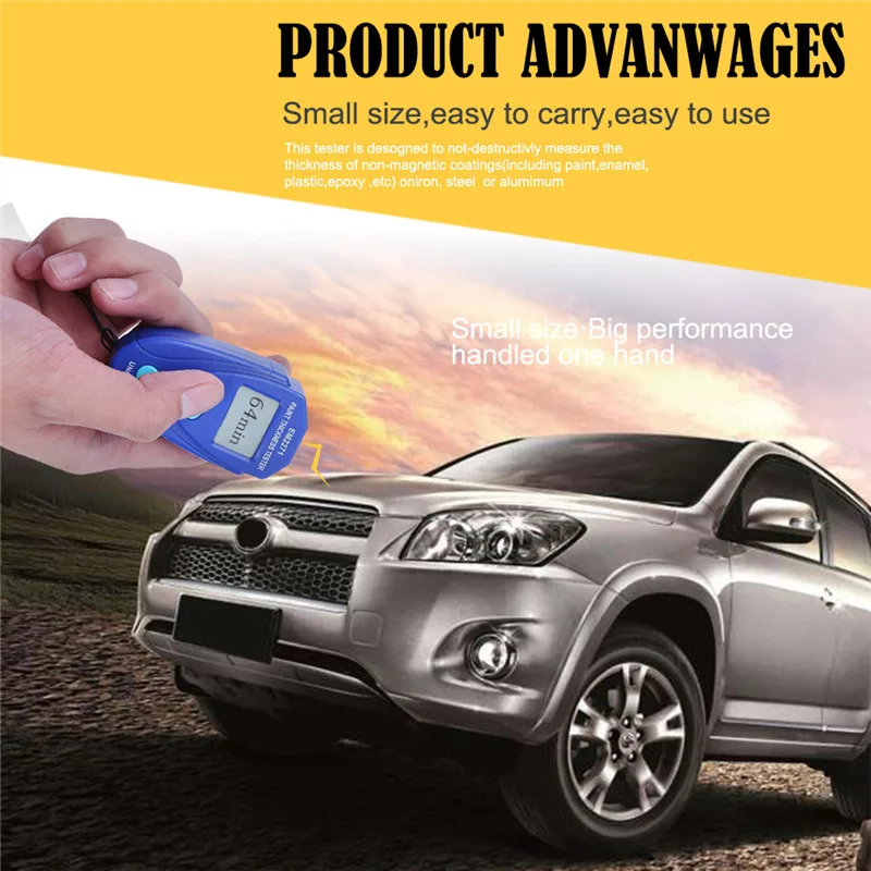

EM2271 Digital Mini Automobile Thickness Gauge Car Paint Tester Instruments Thickness Meter Coating Meter Ship Tester Tool