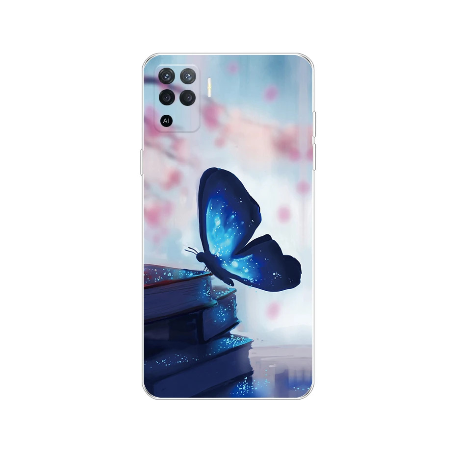 For Oppo A94 5G Case Butterfly Printed Silicone Soft TPU Back Cover For OPPO A94 4G 5G OPPOA94 A 94 CPH2203 CPH2211 Cases Funda cases for oppo cell phone