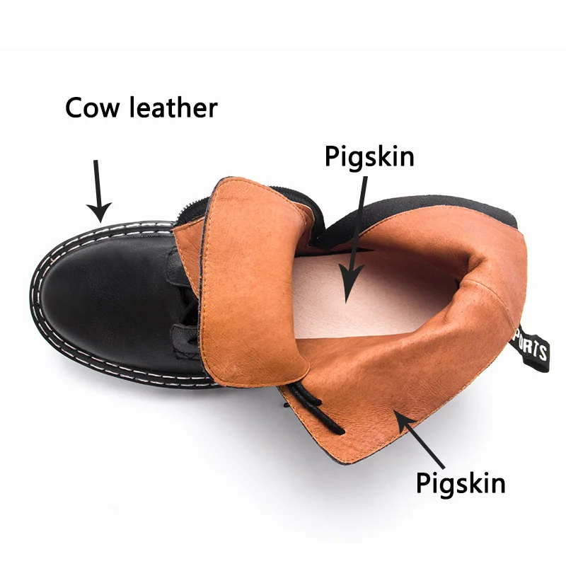 SARAIRIS Luxury Brand Real Genuine Leather Cow Leather Pigskin Shoes Woman Casual Boot Leisure Fall Ankle Boots Women Shoe