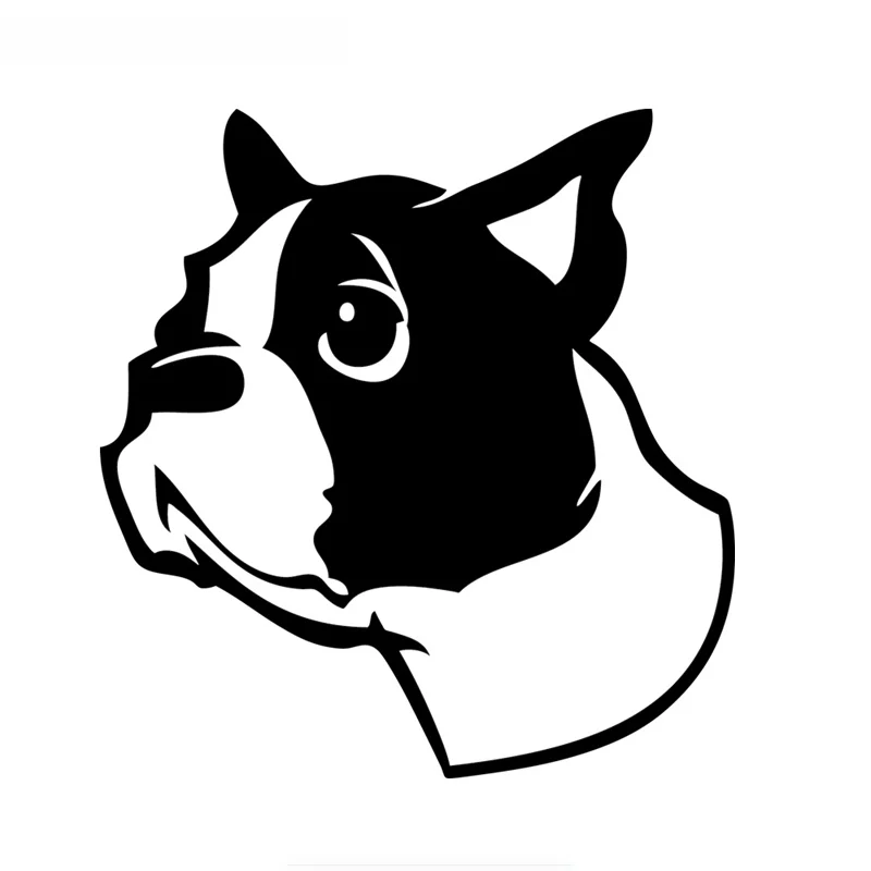 

SZWL Animal Dog Boston Terrier Car Sticker Funny Vinyl Decals Automobile Motorcycle Accessories Stickers for BMW AODI,15cm*14cm