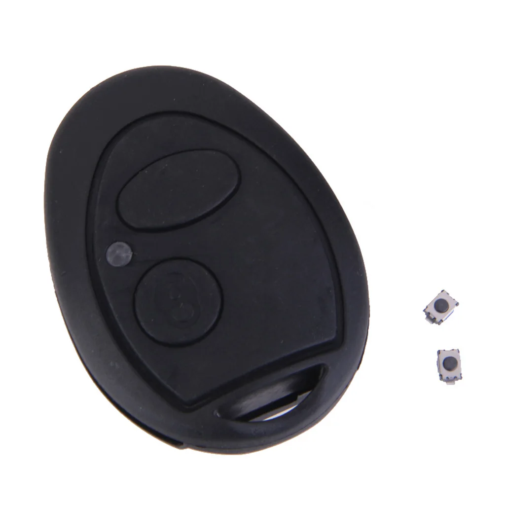 Rubber 2 Button Car Key Shell Case Fob Cover For Land Rover Discovery 2