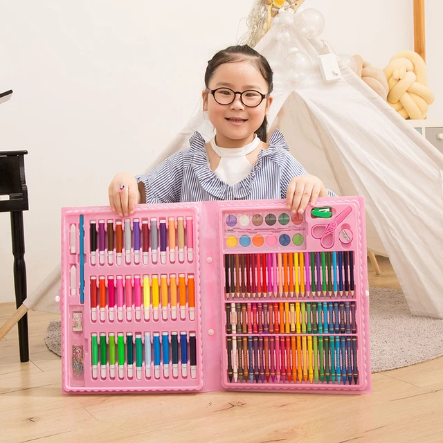 150 Pcs/Set Drawing Tool Kit Kids Art Set Painting Brush Art Marker Water  Color Pen Crayon Kids Gift Art Supplies Stationery - AliExpress