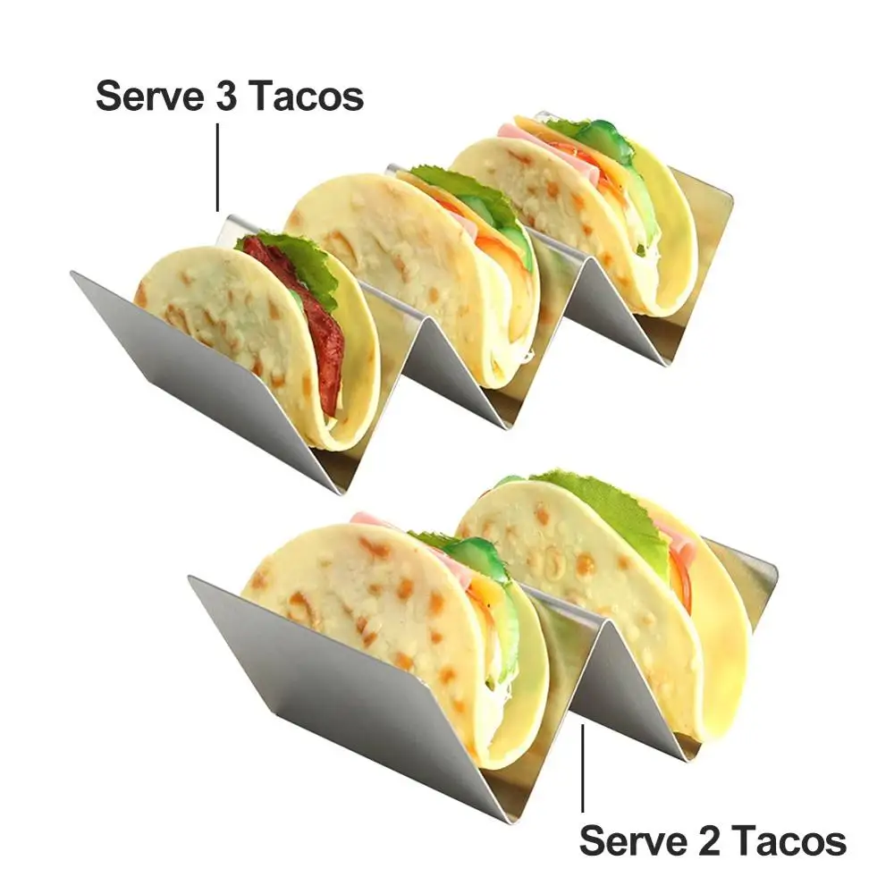 2 шт./упак. держатель Taco стойка для блинов кронштейн Rustproof лоток мексиканский держатель из нержавеющей стали дисплей блинная выпечка лист